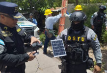 Desinstalan sistema de vigilancia de grupos criminales en la colonia Villanueva de Tegucigalpa