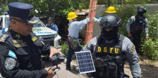 Desinstalan sistema de vigilancia de grupos criminales en la colonia Villanueva de Tegucigalpa