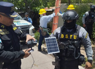 Desinstalan sistema de vigilancia de grupos criminales en la colonia Villanueva de Tegucigalpa