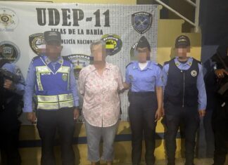 Capturan en Islas de la Bahía a hondureña de 58 años con combustible clandestino