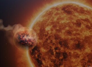 Los astrónomos vislumbran un exoplaneta singularmente inflado y asimétrico