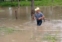 Lluvias dejan varias familias afectadas en Catacamas, Olancho