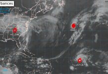 A la catastrófica tormenta Helene se suman en el Atlántico Joyce y el huracán Isaac