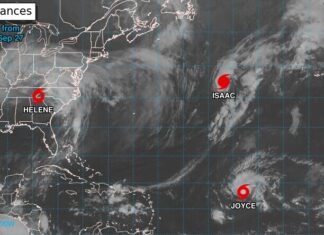 A la catastrófica tormenta Helene se suman en el Atlántico Joyce y el huracán Isaac