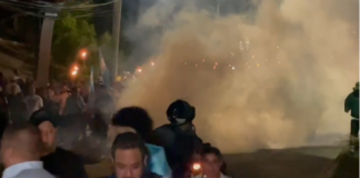 La Policía Nacional aclara que no fue responsable del lanzamiento de gas lacrimógeno durante la marcha