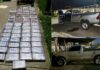 Decomisan 93 kilos de cocaína ocultos en compartimentos de dos vehículos en El Progreso, Yoro