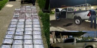 Decomisan 93 kilos de cocaína ocultos en compartimentos de dos vehículos en El Progreso, Yoro