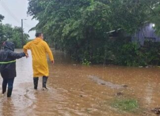Más de 40 viviendas inundadas en Cuyamelito, Omoa Cortés
