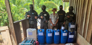 Fuerzas Armadas desarticulan narcolaboratorio y detienen a dos personas en Iriona, Colón