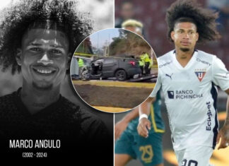 Muere el futbolista ecuatoriano, Marco Angulo