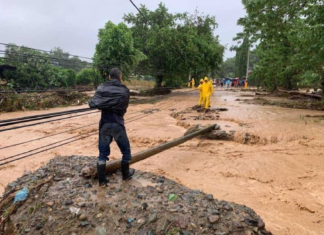 Ingreso de frente frío deja lluvias intensas e inundaciones en el norte de Honduras