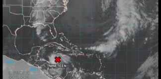 Se forma la depresión tropical número 19 frente a las costas hondureñas, y podría convertirse en la tormenta Sara