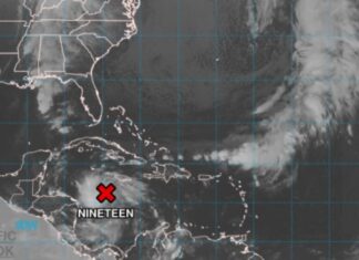 Se forma la depresión tropical número 19 frente a las costas hondureñas, y podría convertirse en la tormenta Sara