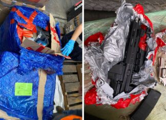 Aduanas decomisa armamento que pretendían introducir al país en una encomienda