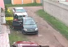 ¡Video! Cámara capta violento intento de secuestro de empresario en Olancho