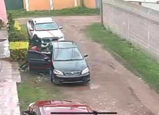 ¡Video! Cámara capta violento intento de secuestro de empresario en Olancho