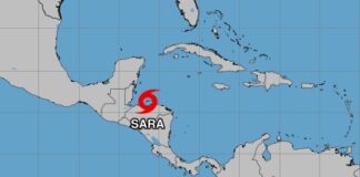 La tormenta Sara se encuentra estacionaria, y se prevé un alto potencial de deslizamientos que podrían ser mortales