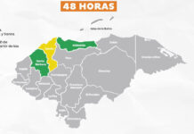 Se decreta Alerta Amarilla en Cortés por 48 horas