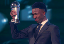 Vini Jr. promete amor eterno al Madrid al recoger el The Best al mejor jugador del mundo