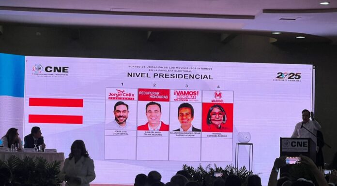 El CNE define posiciones de movimientos del partido Liberal para las elecciones primarias 2025