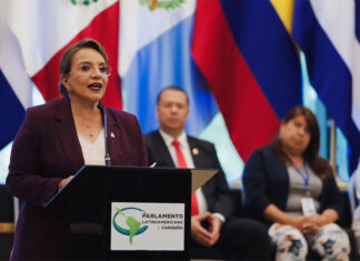 La presidenta de Honduras pide al Parlatino «mantener viva la llama de la integración»
