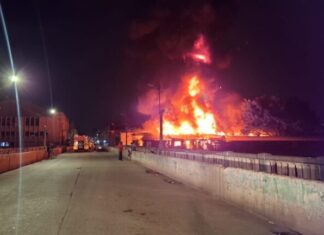 ¡Pérdidas millonarias! Incendio estructural consumió entre 40 a 50 puestos en Mercado Las Américas de Comayagüela