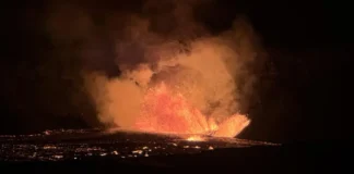 El volcán Kilauea entra en erupción en Hawái con fuentes de lava de hasta 80 metros