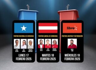 Debates presidenciales comienzan el 17 de febrero