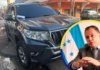 Abandonada dejan lujosa camioneta asignada al vicecanciller Tony García