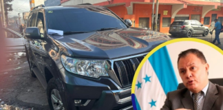 Abandonada dejan lujosa camioneta asignada al vicecanciller Tony García