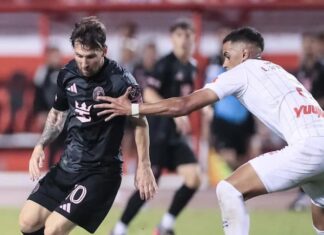 El Inter Miami derrotó al Olimpia 5-0 en el Olímpico de San Pedro Sula