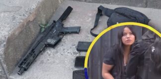 Capturan a una mujer con un fusil, acusada de disparar a un automóvil en Tegucigalpa