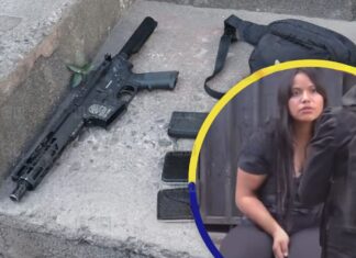 Capturan a una mujer con un fusil, acusada de disparar a un automóvil en Tegucigalpa