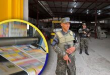 Las imprentas de papeletas electorales se encuentran bajo resguardo militar