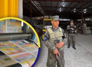 Las imprentas de papeletas electorales se encuentran bajo resguardo militar