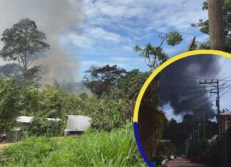 Un adulto y dos menores mueren calcinados, al incendiarse cuatro viviendas en La Ceiba