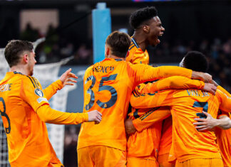 El Real Madrid venció 3-2 al Manchester City en la ida de los playoffs de la Champions League