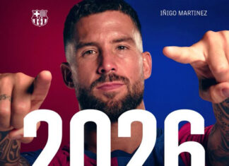 El Barcelona extiende el contrato de Iñigo Martínez hasta el 30 de junio de 2026
