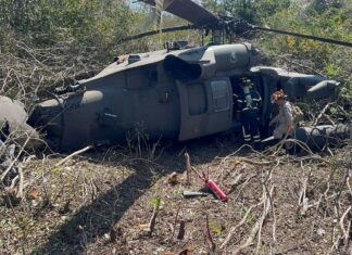 Cuatro militares de EE.UU. salen ilesos de un accidente de helicóptero en Honduras
