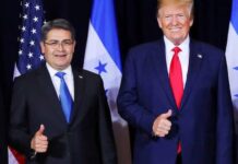 El presidente Trump publica un artículo que dice que Juan Orlando Hernández fue traicionado por el Departamento de Justicia de Biden