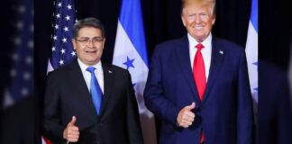 El presidente Trump publica un artículo que dice que Juan Orlando Hernández fue traicionado por el Departamento de Justicia de Biden