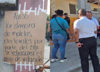 Proceso electoral se extiende hasta las 6:00 p.m. por retrasos logísticos