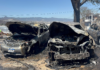 Incendio en zacatera consume más de una docena de vehículos en colonia Calpules de la capital
