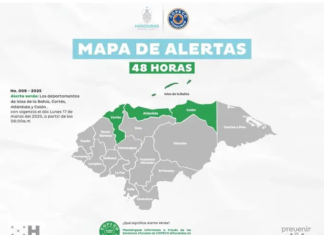 Declaran Alerta Verde en cuatro departamentos por masa de aire frío y vaguada