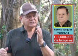 Recompensa por Romeo Vásquez, exjefe de las Fuerzas Armadas, sube a L2 millones