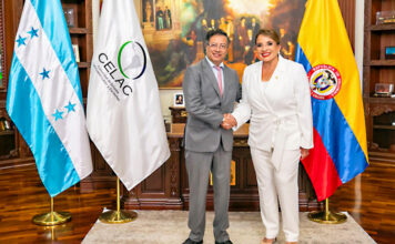 Honduras entrega a Colombia el testigo de la presidencia pro témpore de la Celac