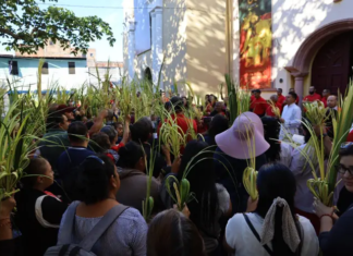 Feligreses católicos renuevan su fe con el Domingo de Ramos en Tegucigalpa