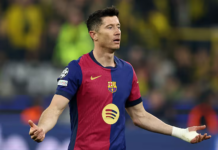 Lewandowski sufre una lesión en el semitendinoso del muslo izquierdo