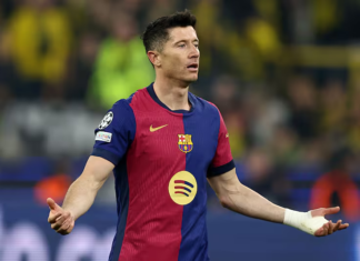 Lewandowski sufre una lesión en el semitendinoso del muslo izquierdo