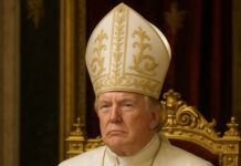 Trump postea en su cuenta de Truth Social una foto vestido de papa